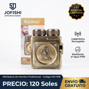 Afeitadora de Hombre Profesional Kemei Edición Limitada - Código KM-1318