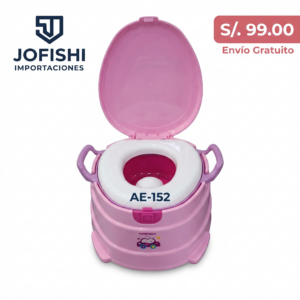 Bacín Entrenador para Niñas con Asas y Tapa - Código AE-152