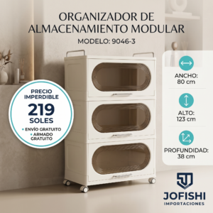Organizador Modular Premium de 3 Niveles (Modelo 9046-3)