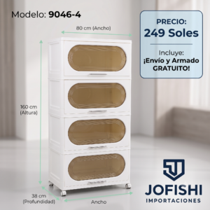 Organizador Modular Premium de 4 Niveles (Modelo 9046-4)